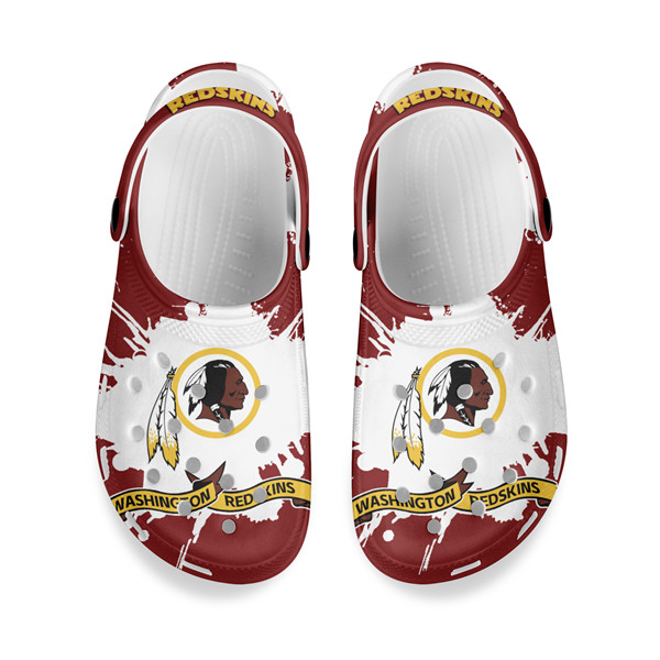 Men's Washington Football Team Bayaband Clog Shoes 001 Men's Washington Football Team Bayaband Clog Shoes 001